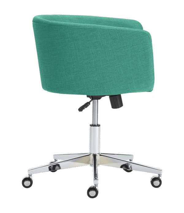 Coup teal office chair - Image 2